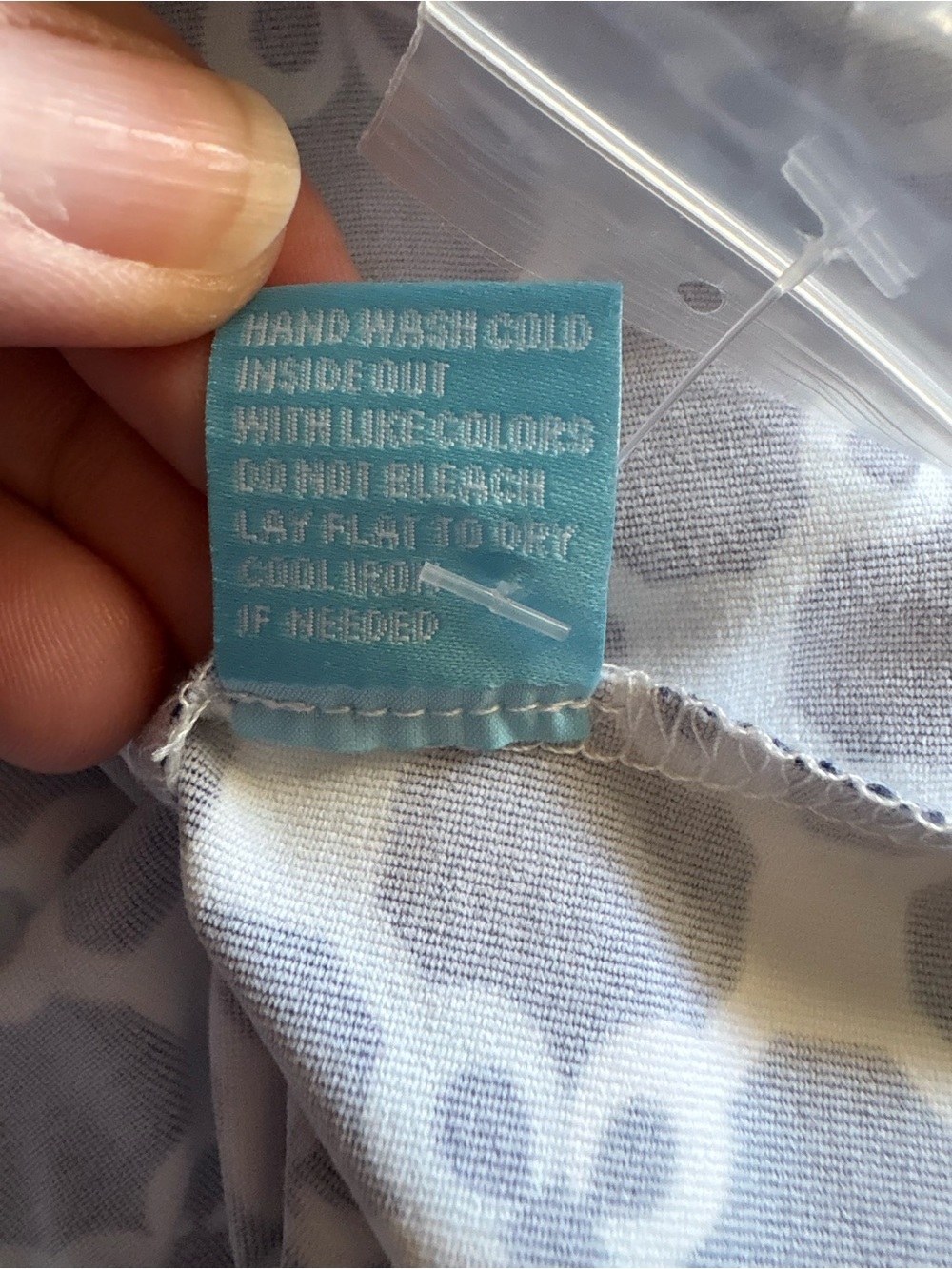 J McLaughlin Navy & Light Blue Elena Geo Print Dress S NWT - Picture 9 of 10